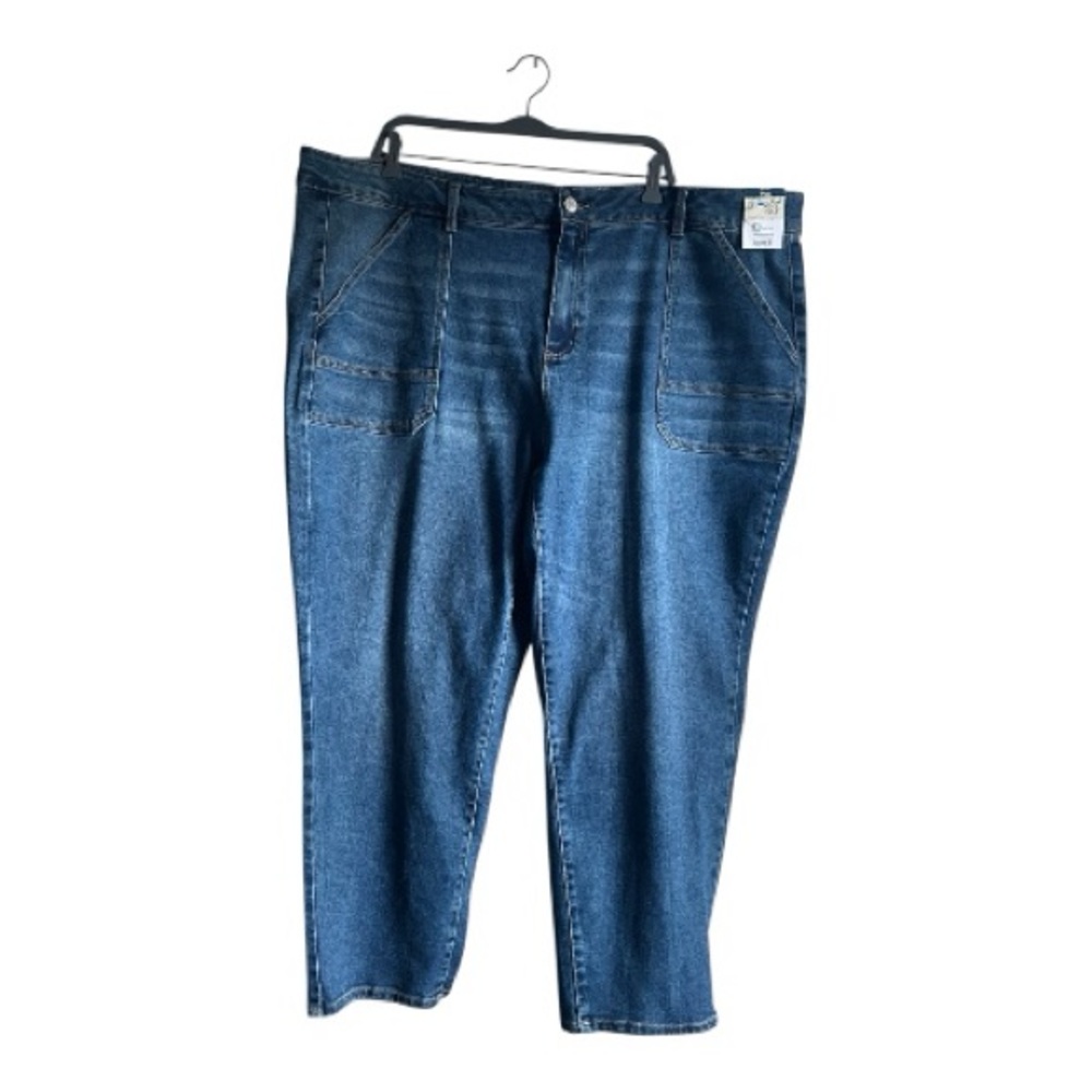 Terra & Sky Size 26 W Straight Leg Cargo Jeans
